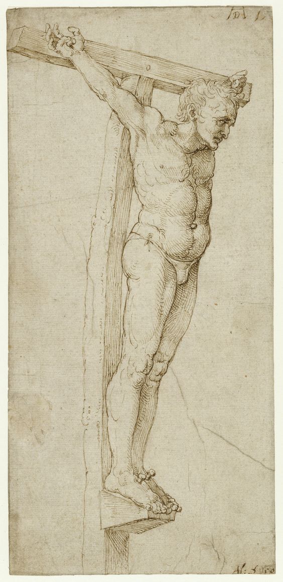 "Study of the good thief", by Albrecht Dürer, 1503