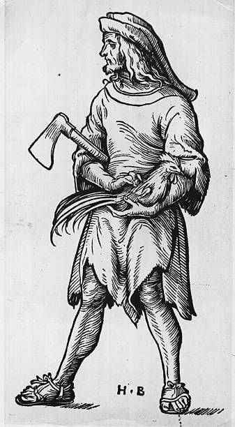 A woodcutter,  by Hans Burgkmair, (c 1500), 