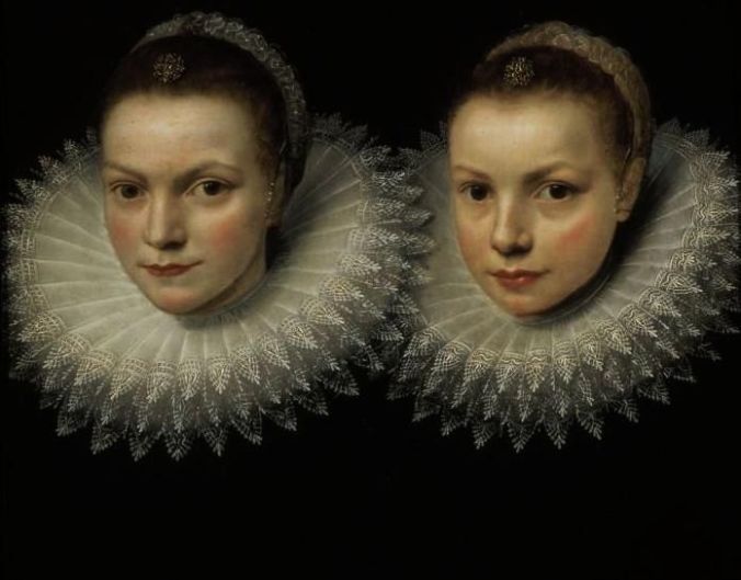 "Two sisters" by Cornelis de Vos, 1615